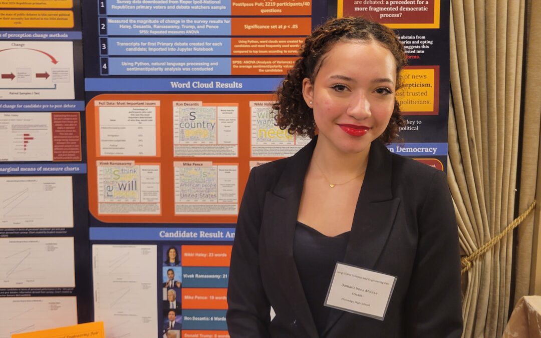 Damariz McCrae places 4th at Regeneron International Science and Engineering Fair
