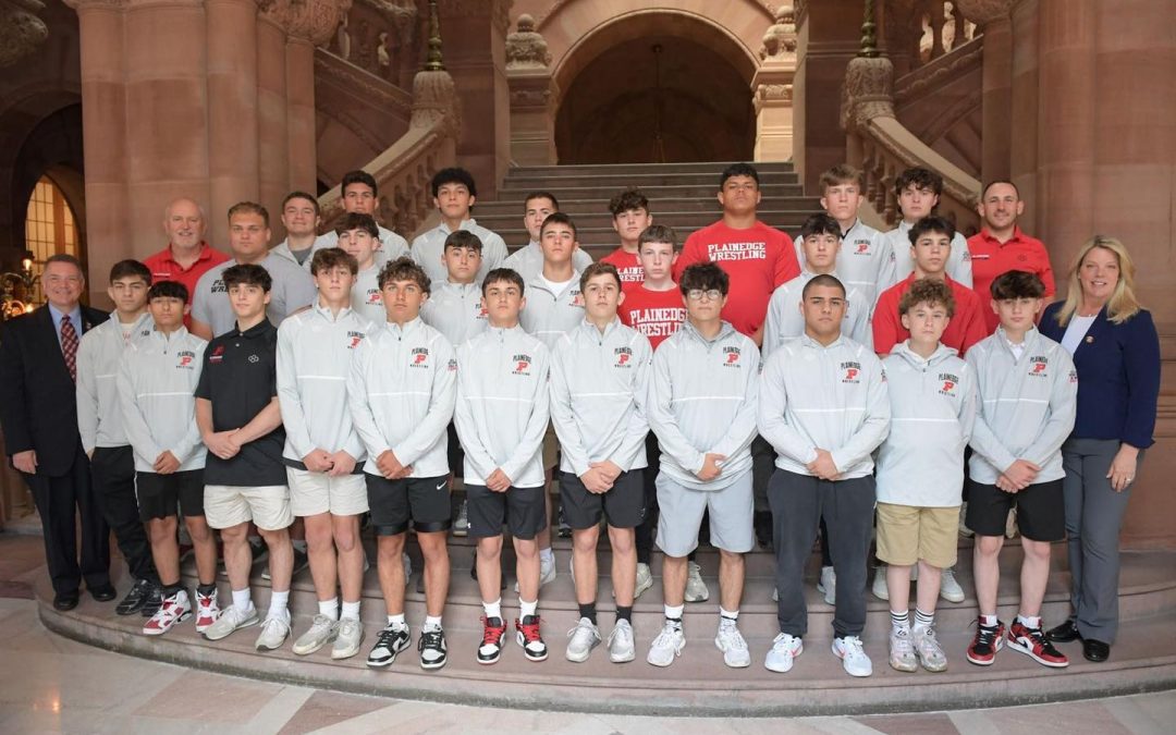 Plainedge Boys Wrestling Team visits the State Capitol